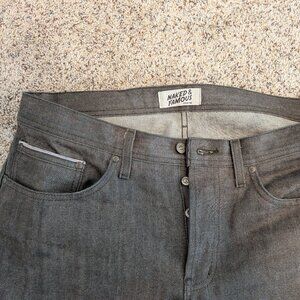 Naked and Famous - 36 - Weird Guy - Brown Selvedge - 30 in inseam - 100% Cotton